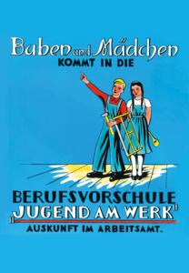 Retro-Plakat Jugend am Werk Steiermark