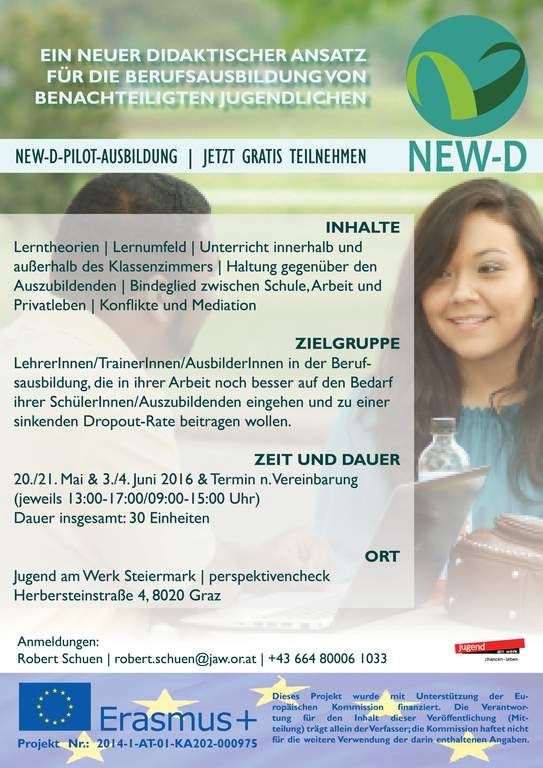 Achtung: Neue Termine für die New-D-Pilotausbildung